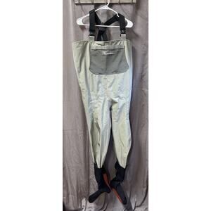 Simms Made in USA Gore-Tex Stockingfeet Waders Gray Mens Sz Large Short Neoprene